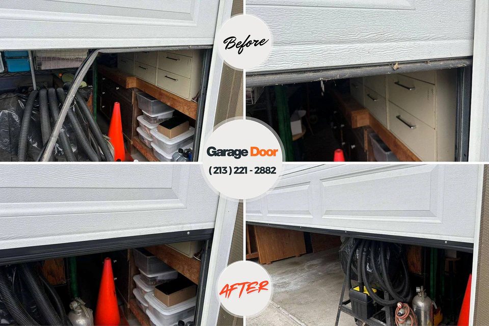 Before and after: garage door company Saint John's University, MN